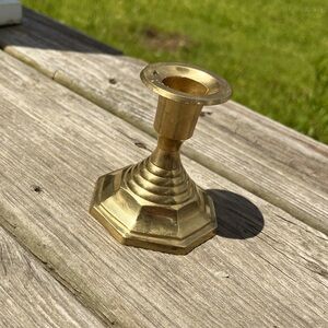 Elegant Brass Candle Holder